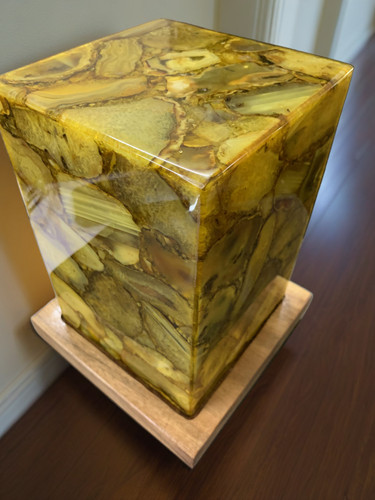 Agate table lamp crystal - agate, crystal/agate