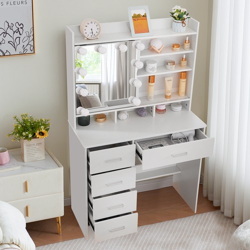 Modern compact vanity - compact, table