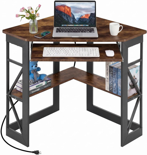 Corner desk triangle - triangle, computer